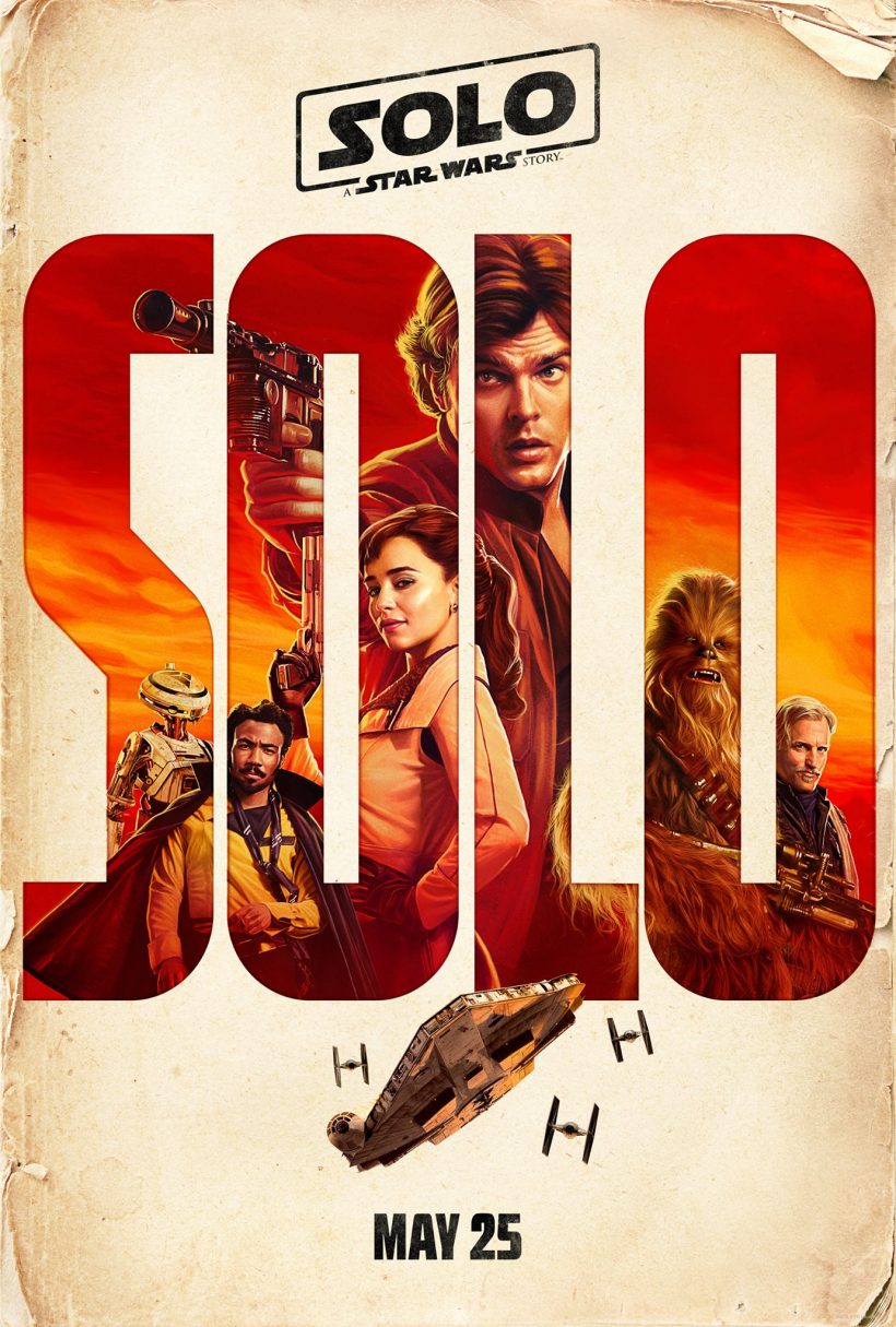 De crew verzameld op nieuwe Solo: A Star Wars Story poster